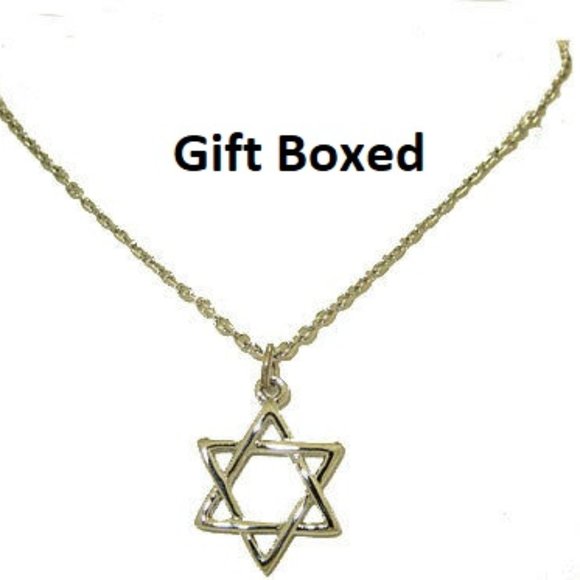 RELIGIOUS PENDANT NEW BOXED STAR OF DAVID NWT - Picture 1 of 2